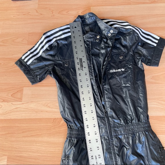 ADIDAS - Rare! Vintage Retro High-Waist, Ankle Jumpsuit Wind-Breaker Sz XS (0164 - Picture 3 of 13